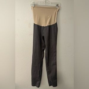 Motherhood Maternity Secret Fit Belly Gray Pants Skinny Leg Dress Slacks Women’s